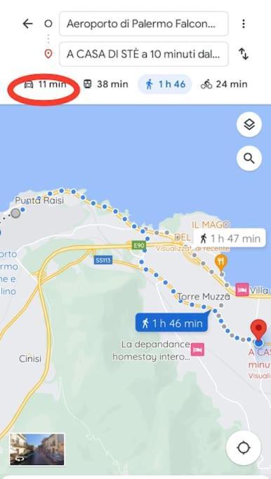 A Casa Di Ste - Vicino Aeroporto Falcone Borsellino Каріні Екстер'єр фото
